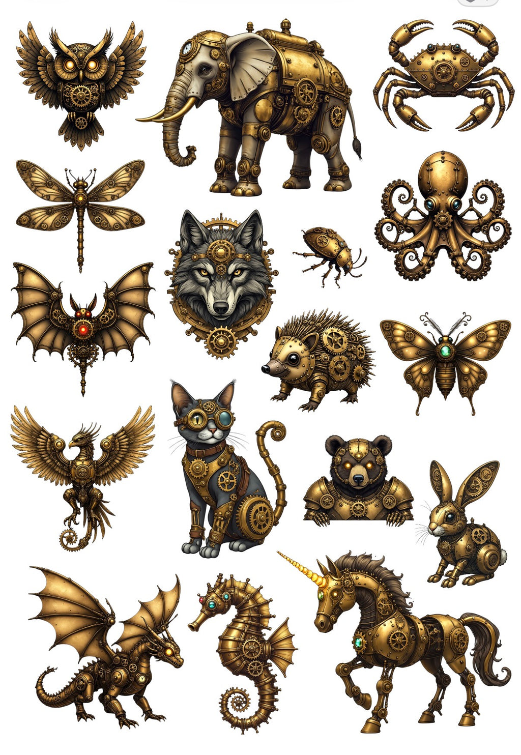 Set of 10 Popular Precut PET Stickers for Journaling, Phone Case Decor & ATC Cards
