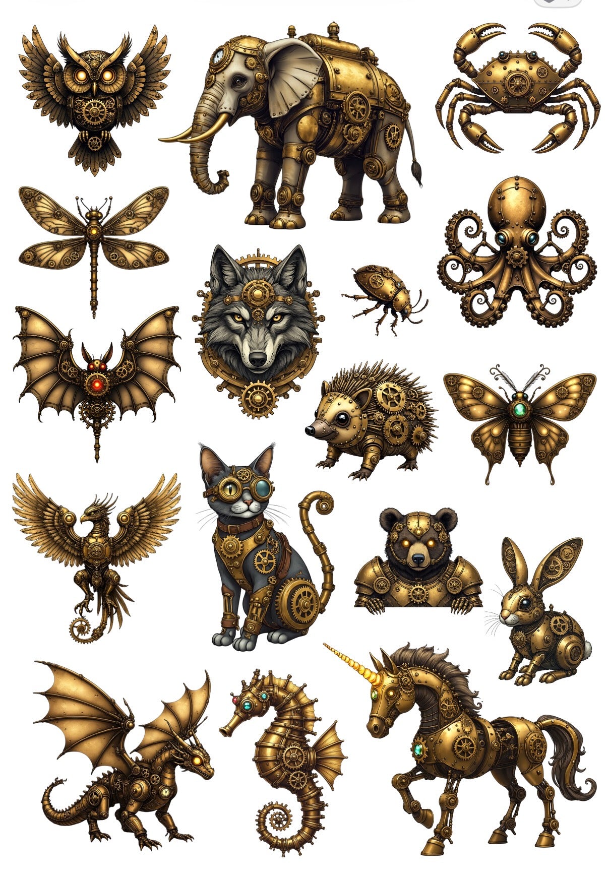 Set of 10 Popular Precut PET Stickers for Journaling, Phone Case Decor & ATC Cards
