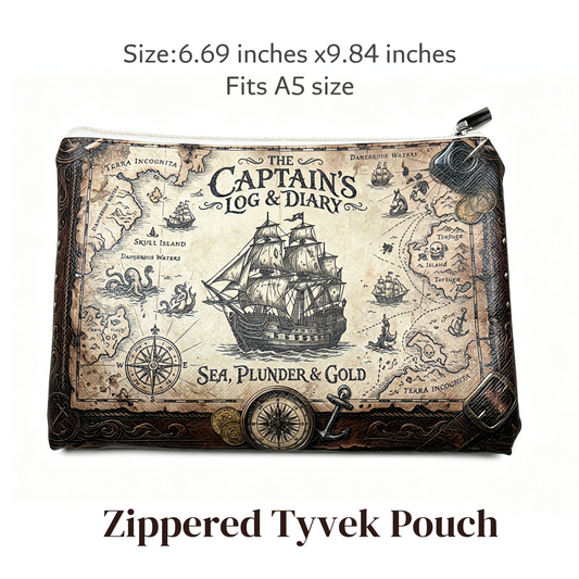 Vintage Pirate Themed Journal Pouch
