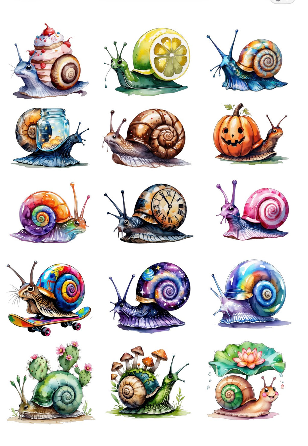 Set of 10 Practical Precut PET Stickers for Journaling, Phone Case Decor & ATC Cards