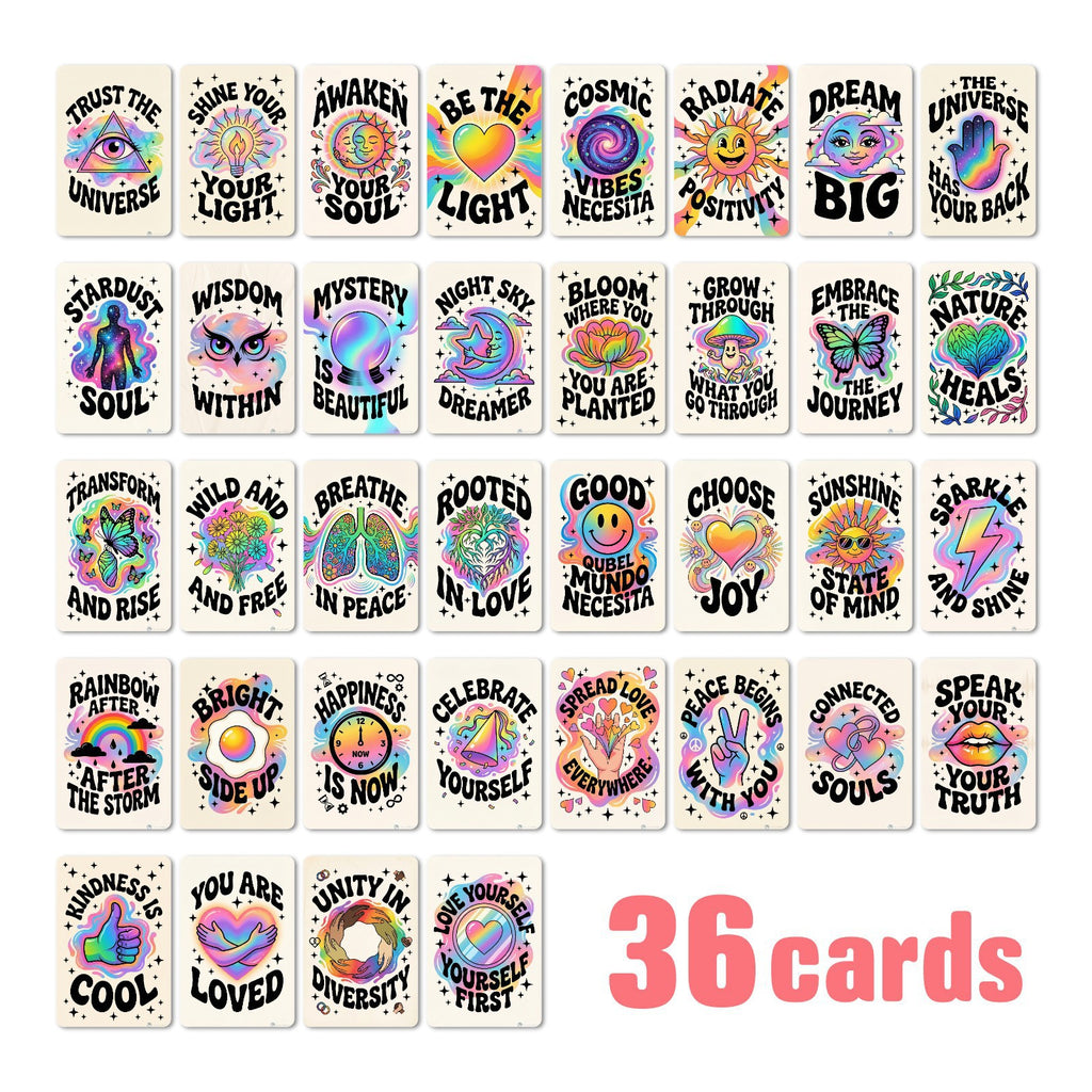 [36 pcs] Rainbow Energy ATC cards