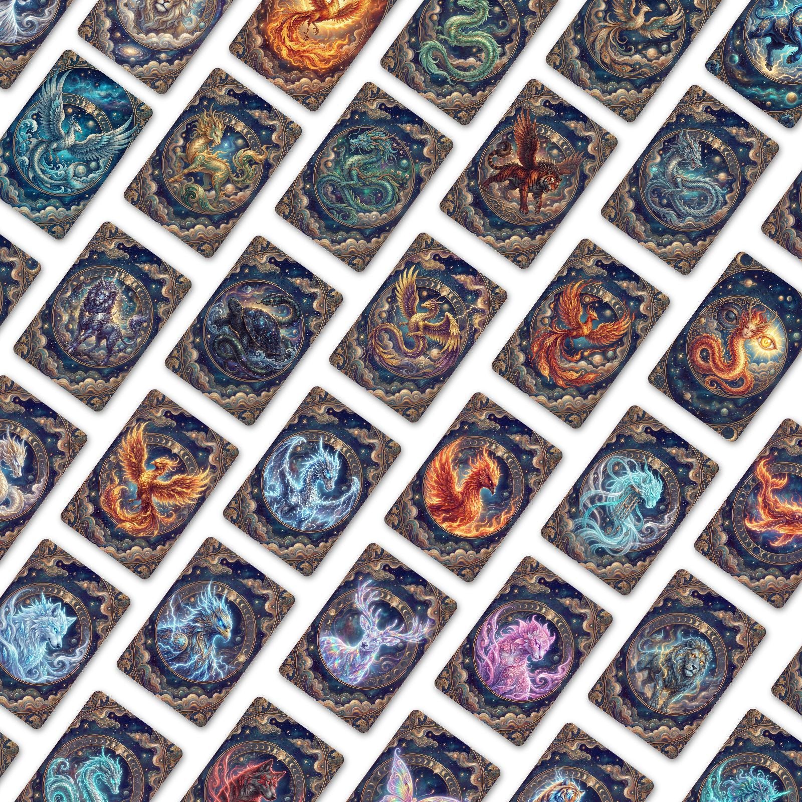 [36 pcs]  Mythical Creatures ATC cards