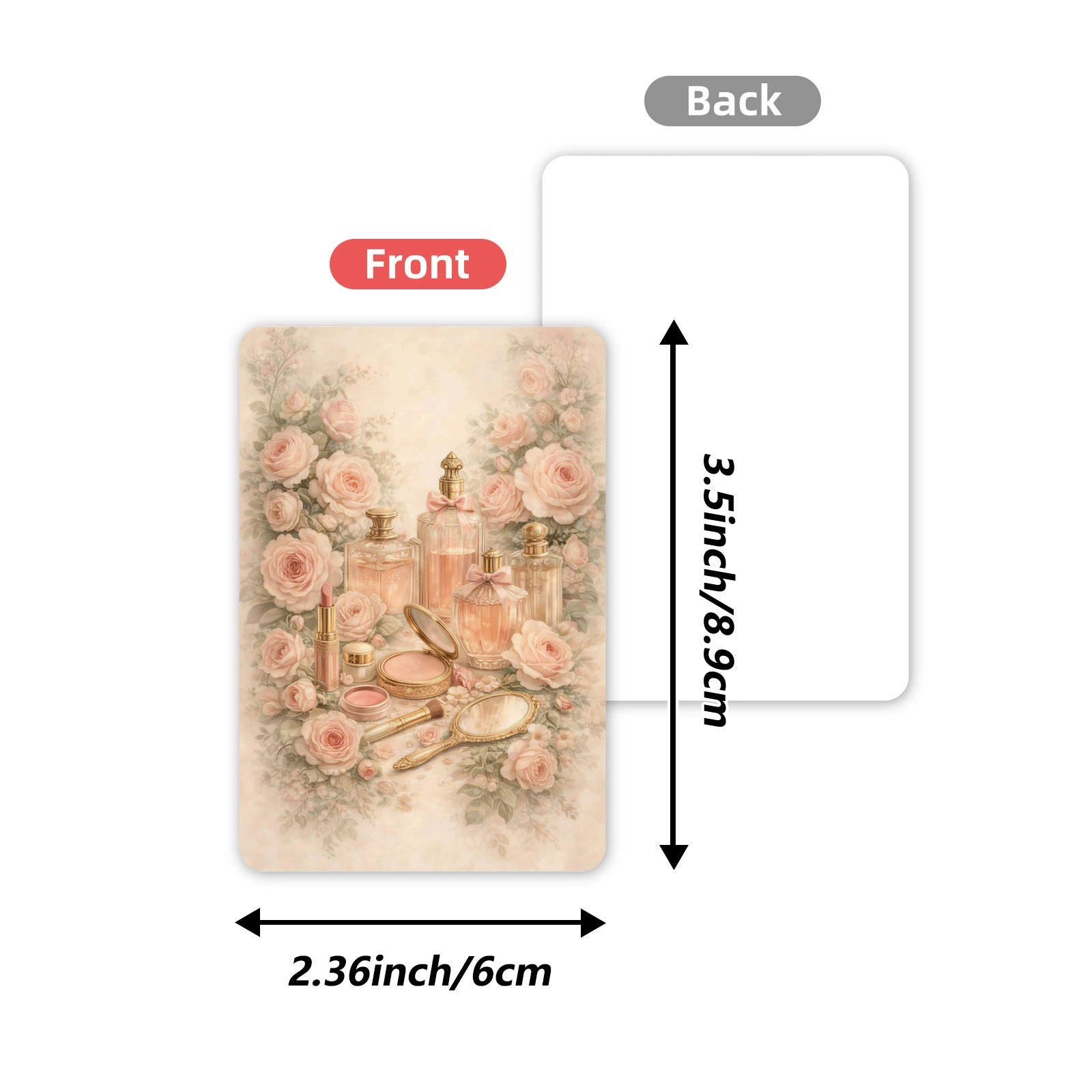 [36 pcs] Vintage Pink Elements ATC cards