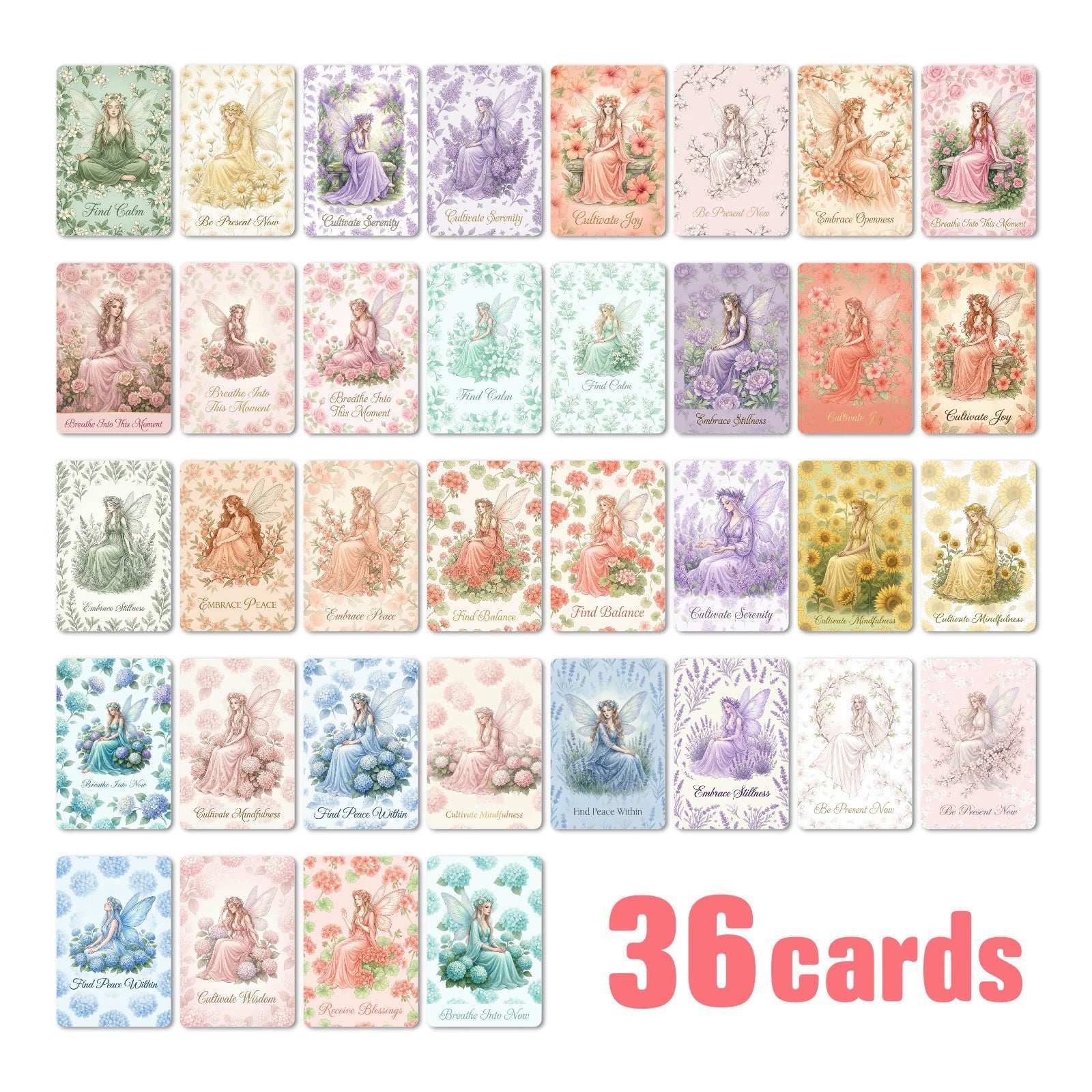 [36 pcs] Flower Elves ATC cards