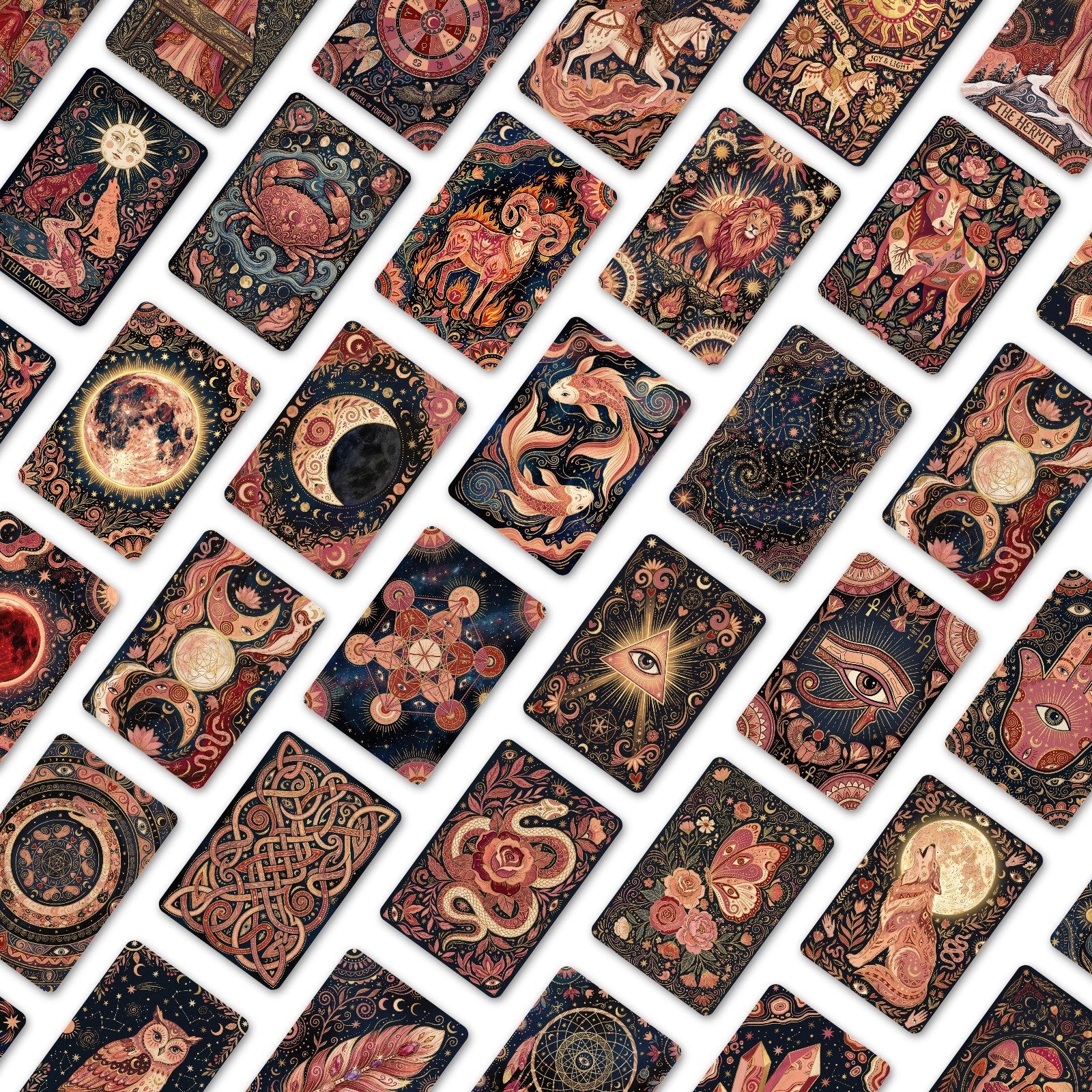 [36 pcs] Tarot Style ATC cards