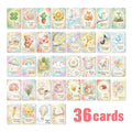 [36 pcs] Cute Watercolor Illustration Text ATC cards