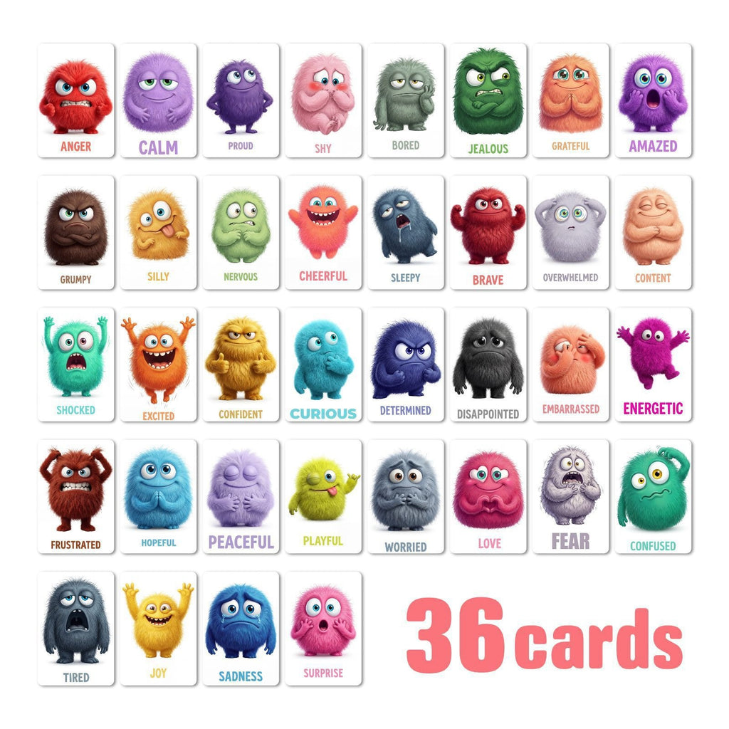 [36 pcs] Monster Emotions ATC cards
