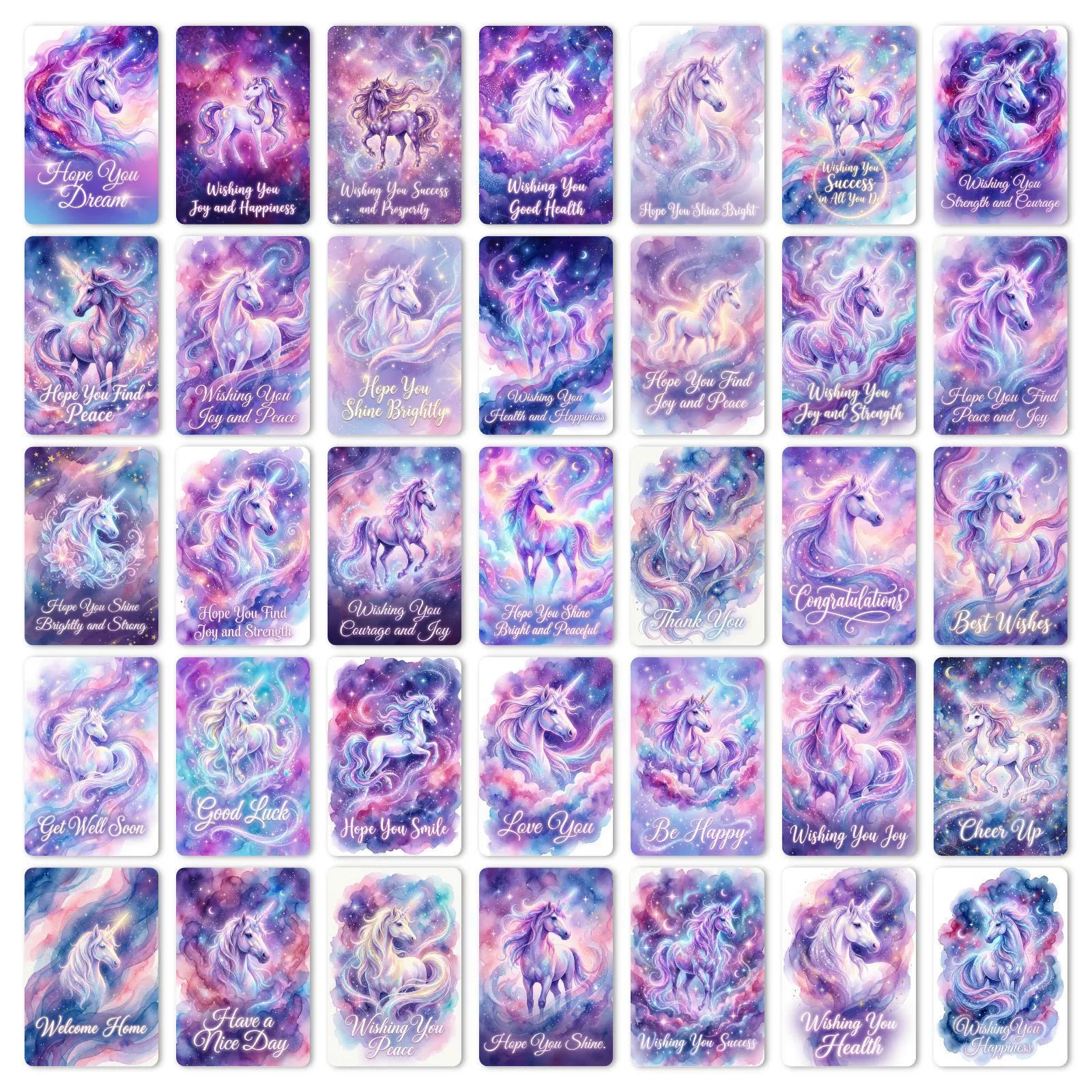 [36 pcs] Dream Unicorn ATC cards