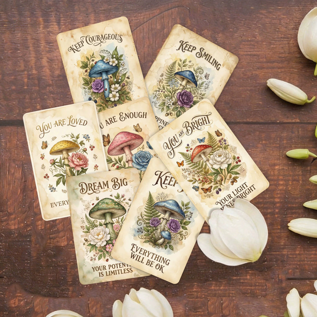 [36 pcs] Forest Mushrooms ATC cards