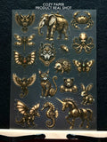 Steampunk Mechanical Creatures | 5.8" x 8.3" Aesthetic Matte PET Sticker Sheet for Journaling, Scrapbooking & ATC Cards