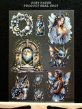 Moonlit Magic Fantasy | 5.8" x 8.3" Aesthetic Matte PET Sticker Sheet for Journaling, Scrapbooking & ATC Cards