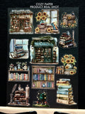 Sunlit Vintage Bookshop | 5.8" x 8.3" Aesthetic Matte PET Sticker Sheet for Journaling, Scrapbooking & ATC Cards