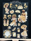 Buttercup Golden Reverie | 5.8" x 8.3" Aesthetic Matte PET Sticker Sheet for Journaling, Scrapbooking & ATC Cards